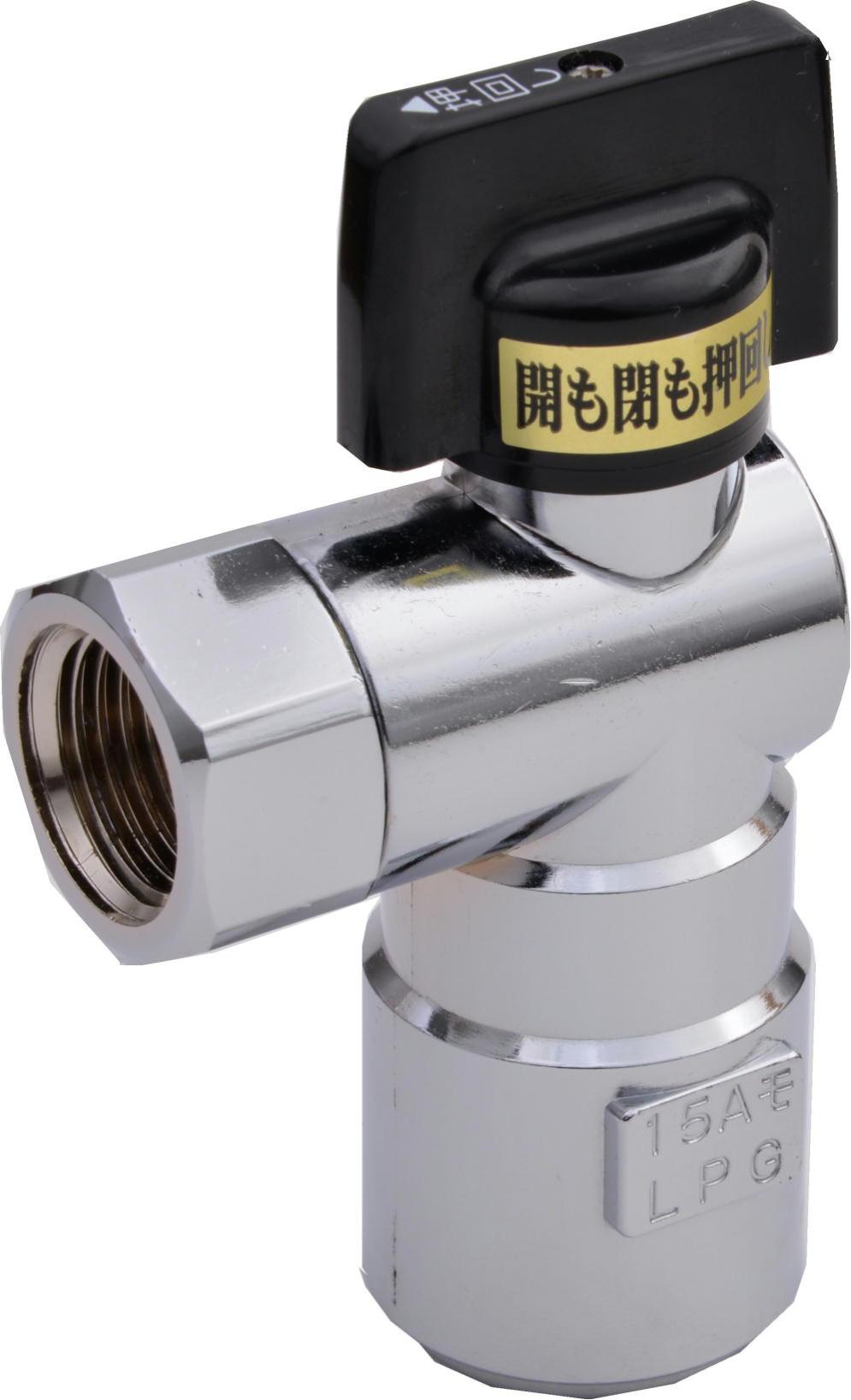 LPガス用L型機器接続ガス栓 | 機器接続ガス栓 | ガス部材 | イイネ
